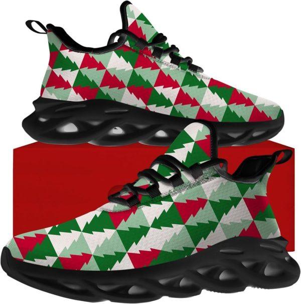 Christmas Shoes, Christmas Running Shoes, Christmas Tree Pattern Max Soul Shoes, Christmas Shoes 2023