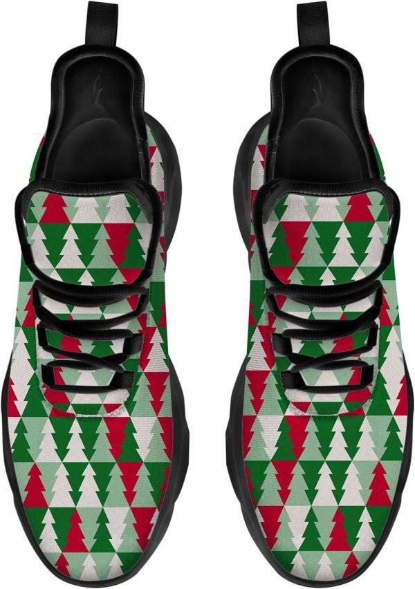 Christmas Shoes, Christmas Running Shoes, Christmas Tree Pattern Max Soul Shoes, Christmas Shoes 2023