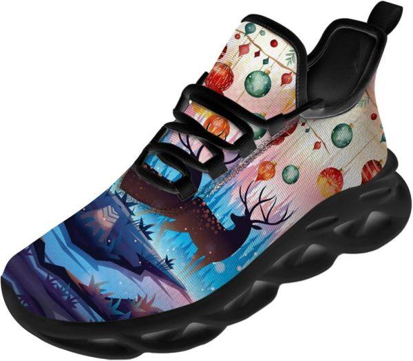 Christmas Shoes, Christmas Running Shoes, Decorating The Pine Forest On Christmas Night Max Soul Shoes, Christmas Shoes 2023