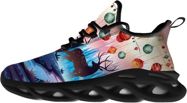 Christmas Shoes, Christmas Running Shoes, Decorating The Pine Forest On Christmas Night Max Soul Shoes, Christmas Shoes 2023