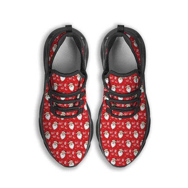 Christmas Shoes, Christmas Running Shoes, Emoji Christmas Print Pattern Black Max Soul Shoes, Christmas Shoes 2023