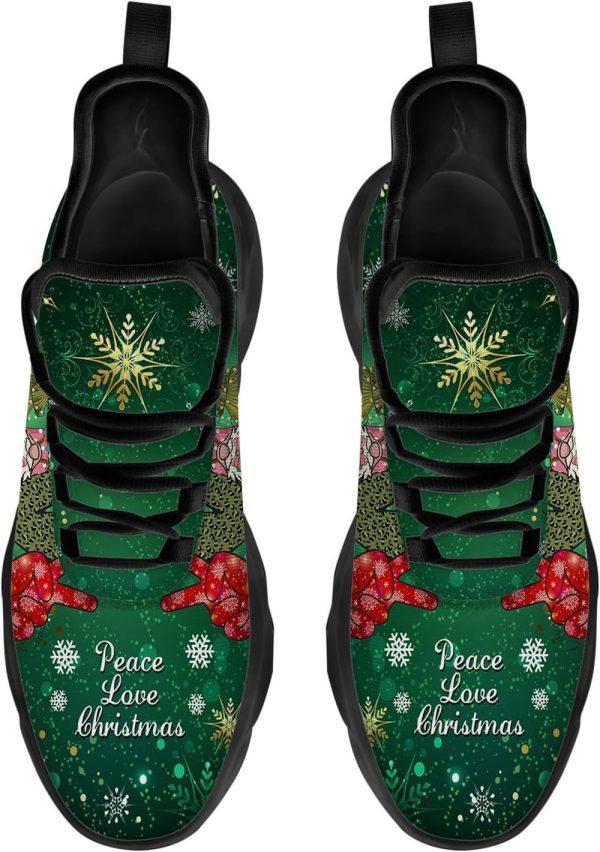 Christmas Shoes, Christmas Running Shoes, Gnome Peace Love Christmas Max Soul Shoes, Christmas Shoes 2023