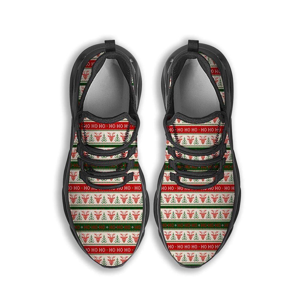 Christmas Shoes, Christmas Running Shoes, Knitted Christmas Print Pattern Black Max Soul Shoes, Christmas Shoes 2023 Christmas Shoes, Christmas Running Shoes, Knitted Christmas Print Pattern Black Max Soul Shoes, Christmas Shoes 2023