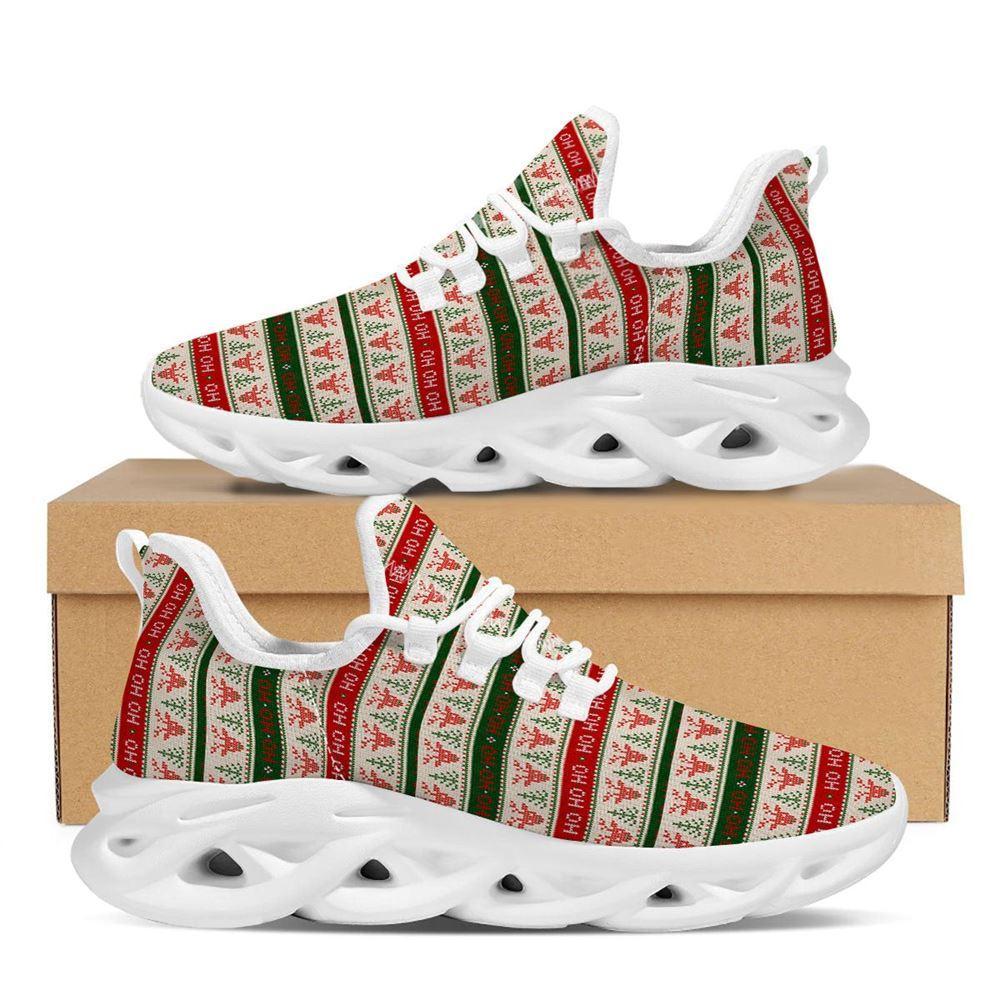 Christmas Shoes, Christmas Running Shoes, Knitted Christmas Print Pattern White Max Soul Shoes, Christmas Shoes 2023 Christmas Shoes, Christmas Running Shoes, Knitted Christmas Print Pattern White Max Soul Shoes, Christmas Shoes 2023