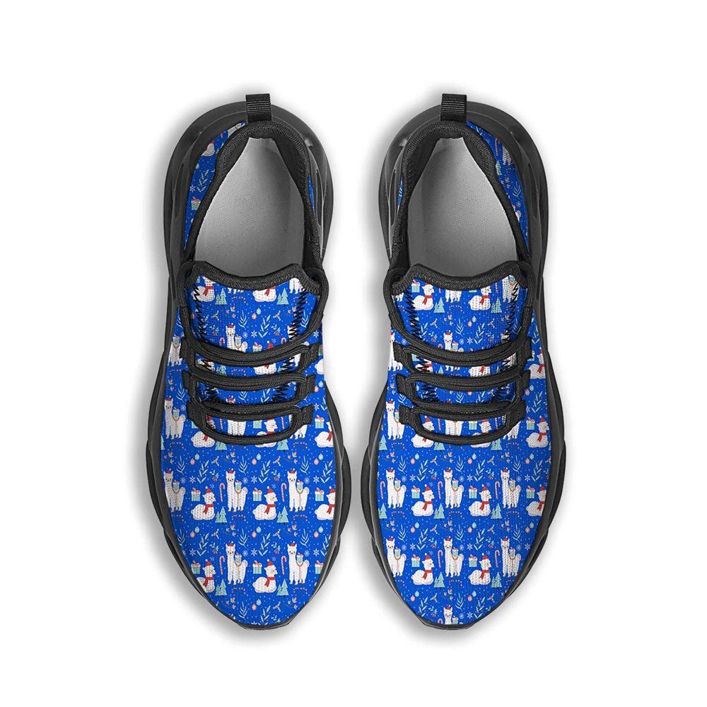 Christmas Shoes, Christmas Running Shoes, Llama Christmas Print Pattern Black Max Soul Shoes, Christmas Shoes 2023 Christmas Shoes, Christmas Running Shoes, Llama Christmas Print Pattern Black Max Soul Shoes, Christmas Shoes 2023