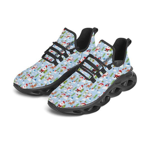 Christmas Shoes, Christmas Running Shoes, Merry Christmas Cute Print Pattern Black Max Soul Shoes, Christmas Shoes 2023