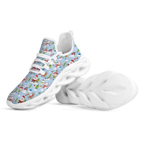 Christmas Shoes, Christmas Running Shoes, Merry Christmas Cute Print Pattern White Max Soul Shoes, Christmas Shoes 2023