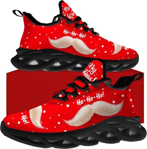 Christmas Shoes, Christmas Running Shoes, Merry Christmas Santa Claus Mustache Max Soul Shoes, Christmas Shoes 2023