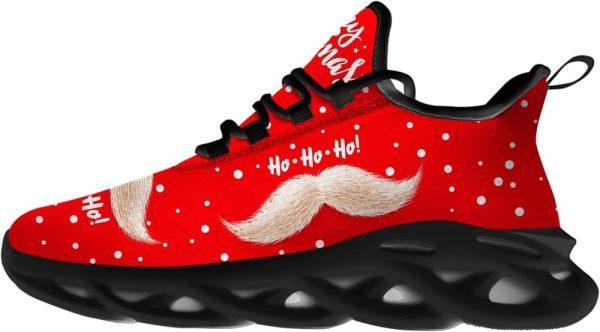 Christmas Shoes, Christmas Running Shoes, Merry Christmas Santa Claus Mustache Max Soul Shoes, Christmas Shoes 2023