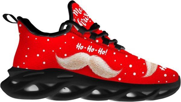 Christmas Shoes, Christmas Running Shoes, Merry Christmas Santa Claus Mustache Max Soul Shoes, Christmas Shoes 2023