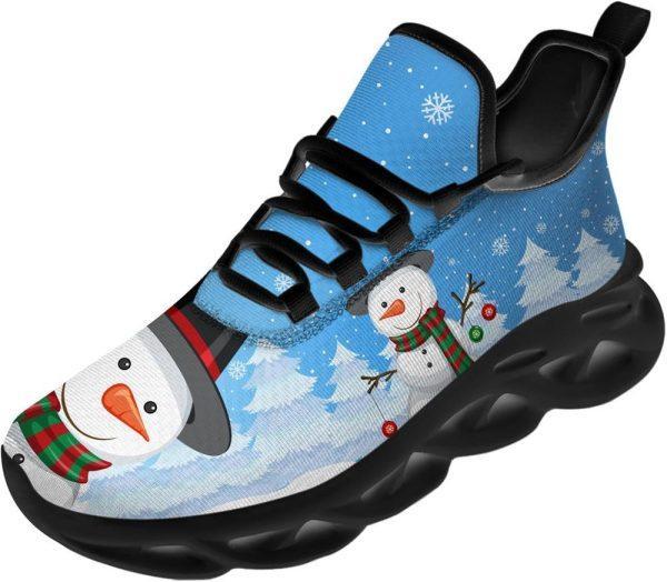 Christmas Shoes, Christmas Running Shoes, Merry Christmas Snowman Max Soul Shoes, Christmas Shoes 2023