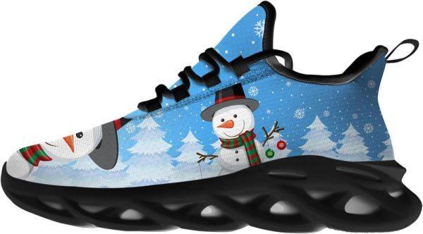 Christmas Shoes, Christmas Running Shoes, Merry Christmas Snowman Max Soul Shoes, Christmas Shoes 2023