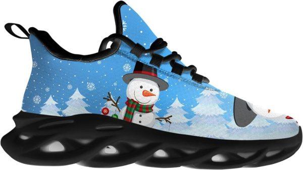 Christmas Shoes, Christmas Running Shoes, Merry Christmas Snowman Max Soul Shoes, Christmas Shoes 2023