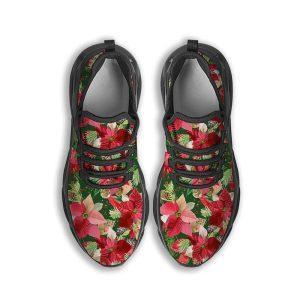 Christmas Shoes Christmas Running Shoes Poinsettia Christmas Vintage Print Pattern Black Max Soul Shoes Christmas Shoes 2023 3 chllqj.jpg