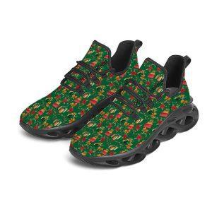 Christmas Shoes Christmas Running Shoes Poinsettia Cute Christmas Print Pattern Black Max Soul Shoes Christmas Shoes 2023 2 ml9lr4.jpg