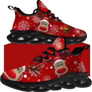 Christmas Shoes, Christmas Running Shoes, Red Nosed…