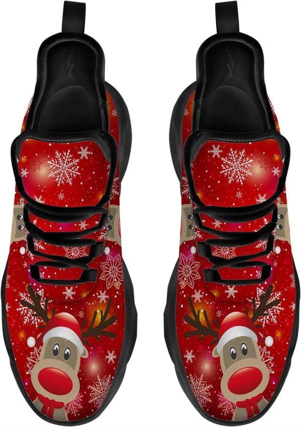 Christmas Shoes, Christmas Running Shoes, Red Nosed Reindeer Christmas Max Soul Shoes, Christmas Shoes 2023