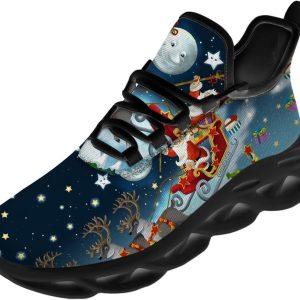 Christmas Shoes Christmas Running Shoes Santa Claus And His Reindeer On Christmas Night Max Soul Shoes Christmas Shoes 2023 2 mgtm8a.jpg