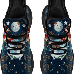 Christmas Shoes Christmas Running Shoes Santa Claus And His Reindeer On Christmas Night Max Soul Shoes Christmas Shoes 2023 3 i8tjgm.jpg