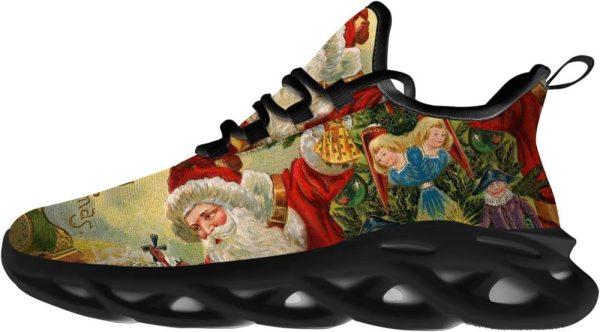 Christmas Shoes, Christmas Running Shoes, Santa Claus And The Children Merry Christmas Max Soul Shoes, Christmas Shoes 2023