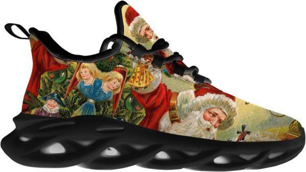 Christmas Shoes, Christmas Running Shoes, Santa Claus And The Children Merry Christmas Max Soul Shoes, Christmas Shoes 2023