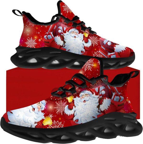 Christmas Shoes, Christmas Running Shoes, Santa Claus Ring Bells Max Soul Shoes, Christmas Shoes 2023