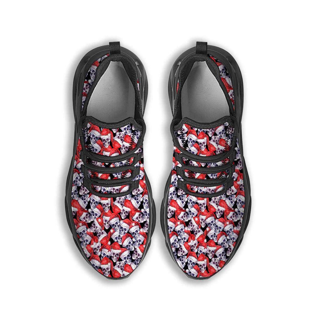 Christmas Shoes, Christmas Running Shoes, Skull Christmas Santa Print Pattern Black Max Soul Shoes, Christmas Shoes 2023 Christmas Shoes, Christmas Running Shoes, Skull Christmas Santa Print Pattern Black Max Soul Shoes, Christmas Shoes 2023