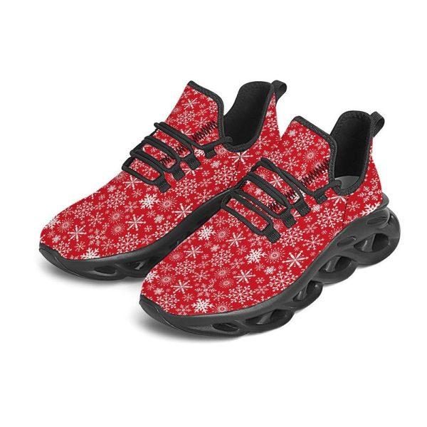 Christmas Shoes, Christmas Running Shoes, Snowflake Christmas Print Black Max Soul Shoes, Christmas Shoes 2023