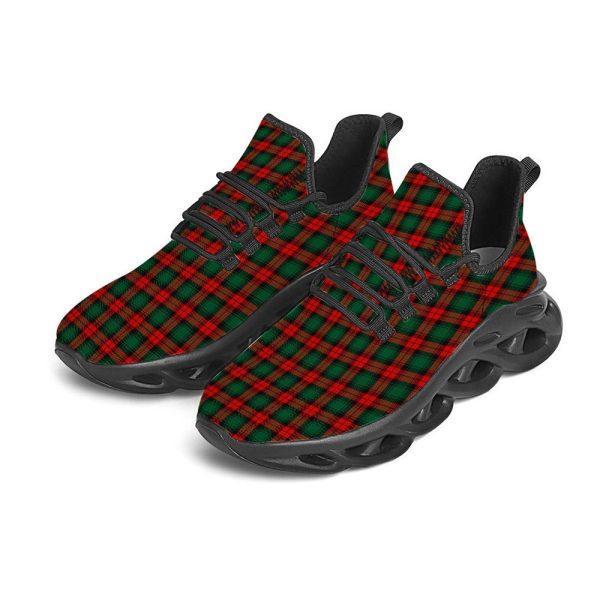 Christmas Shoes, Christmas Running Shoes, Tartan Christmas Print Pattern Black Max Soul Shoes, Christmas Shoes 2023