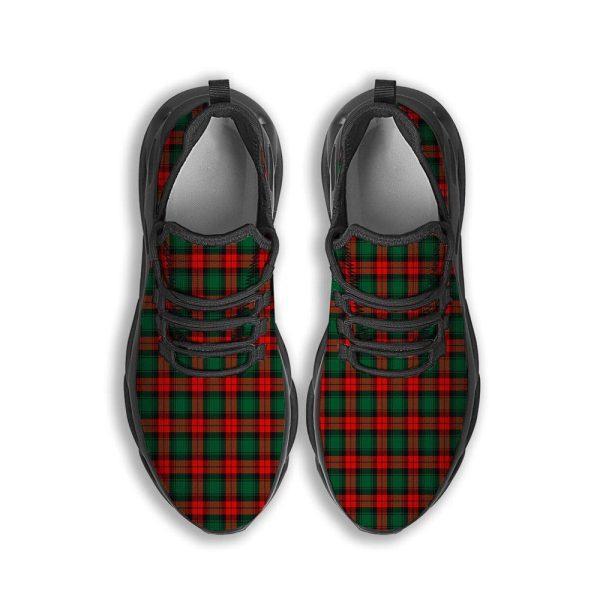 Christmas Shoes, Christmas Running Shoes, Tartan Christmas Print Pattern Black Max Soul Shoes, Christmas Shoes 2023