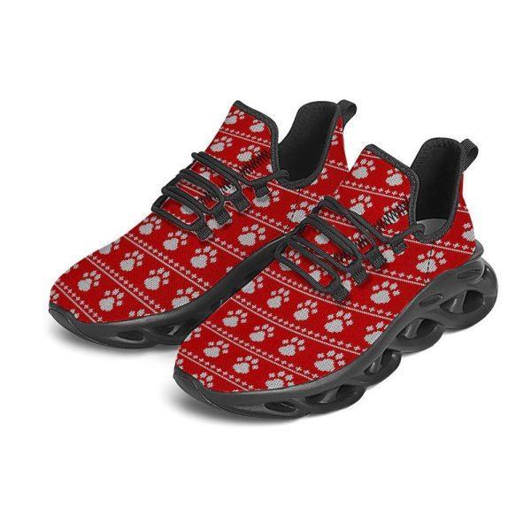 Christmas Shoes, Christmas Running Shoes, Ugly Christmas Paw Black Max Soul Shoes, Christmas Shoes 2023