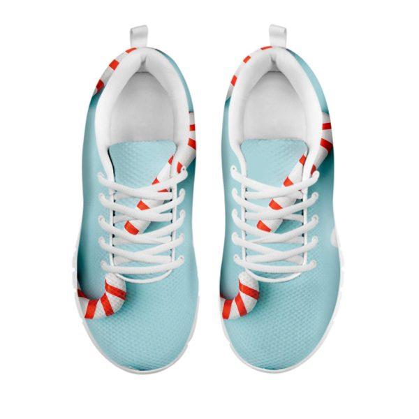 Christmas Sneaker, Christmas Candy Candies Pattern Print Running Shoes, Christmas Shoes, Christmas Running Shoes, Christmas Shoes 2023