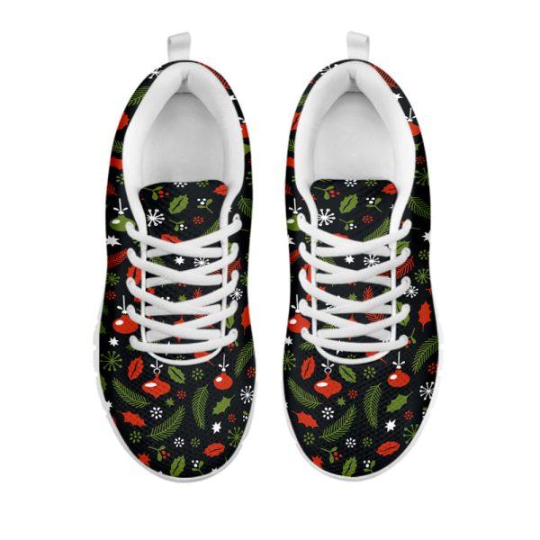 Christmas Sneaker, Christmas Decorations Pattern Print Running Shoes, Christmas Shoes, Christmas Running Shoes, Christmas Shoes 2023