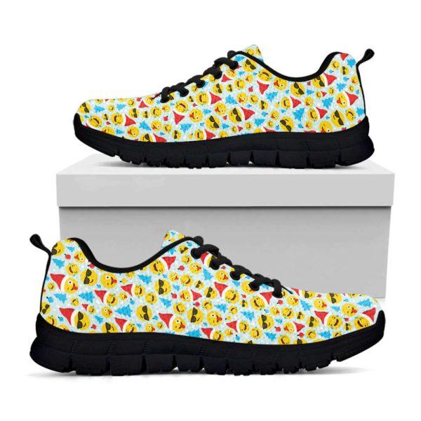Christmas Sneaker, Christmas Emoji Pattern Print Running Shoes, Christmas Shoes, Christmas Running Shoes, Christmas Shoes 2023