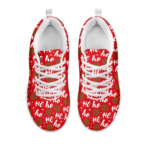 Christmas Sneaker, Christmas Hohoho Santa Claus Laugh Print Running Shoes, Christmas Shoes, Christmas Running Shoes, Christmas Shoes 2023