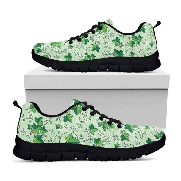 Christmas Sneaker, Christmas Ivy Leaf Pattern Print Running Shoes, Christmas Shoes, Christmas Running Shoes, Christmas Shoes 2023