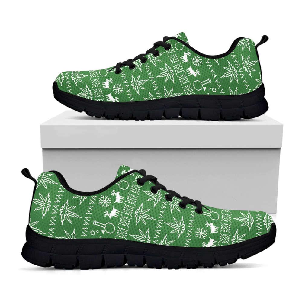 Christmas Sneaker, Christmas Pot Leaf Pattern Print Running Shoes, Christmas Shoes, Christmas Running Shoes, Christmas Shoes 2023 Christmas Sneaker, Christmas Pot Leaf Pattern Print Running Shoes, Christmas Shoes, Christmas Running Shoes, Christmas Shoes 2023
