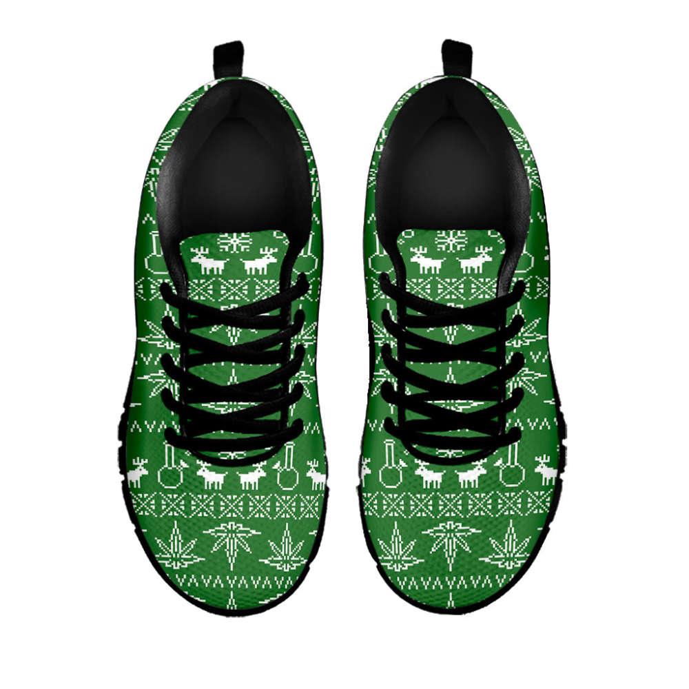 Christmas Sneaker, Christmas Pot Leaf Pattern Print Running Shoes, Christmas Shoes, Christmas Running Shoes, Christmas Shoes 2023 Christmas Sneaker, Christmas Pot Leaf Pattern Print Running Shoes, Christmas Shoes, Christmas Running Shoes, Christmas Shoes 2023