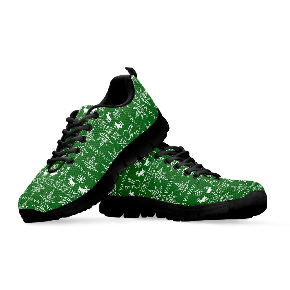 Christmas Sneaker, Christmas Pot Leaf Pattern Print Running Shoes, Christmas Shoes, Christmas Running Shoes, Christmas Shoes 2023 Christmas Sneaker, Christmas Pot Leaf Pattern Print Running Shoes, Christmas Shoes, Christmas Running Shoes, Christmas Shoes 2023