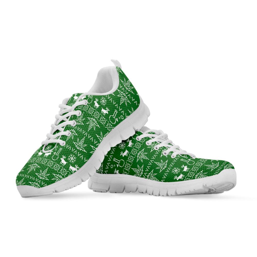Christmas Sneaker, Christmas Pot Leaf Pattern Print Running Shoes, Christmas Shoes, Christmas Running Shoes, Christmas Shoes 2023 Christmas Sneaker, Christmas Pot Leaf Pattern Print Running Shoes, Christmas Shoes, Christmas Running Shoes, Christmas Shoes 2023