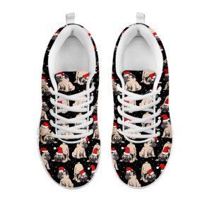 Christmas Sneaker Christmas Santa Pug Pattern Print Running Shoes Christmas Shoes Christmas Running Shoes Christmas Shoes 2023 5 z2fipc.jpg