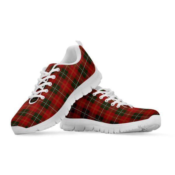 Christmas Sneaker, Christmas Scottish Tartan Pattern Print Running Shoes, Christmas Shoes, Christmas Running Shoes, Christmas Shoes 2023