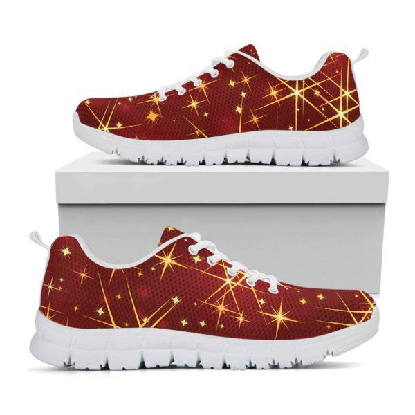 Christmas Sneaker, Christmas Sparkle Print Running Shoes, Christmas Shoes, Christmas Running Shoes, Christmas Shoes 2023