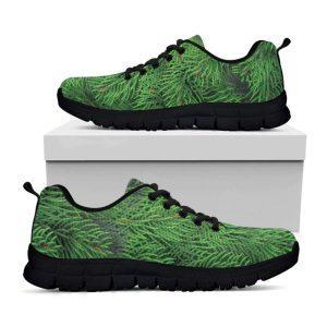 Christmas Sneaker, Christmas Tree Branches Print Running…