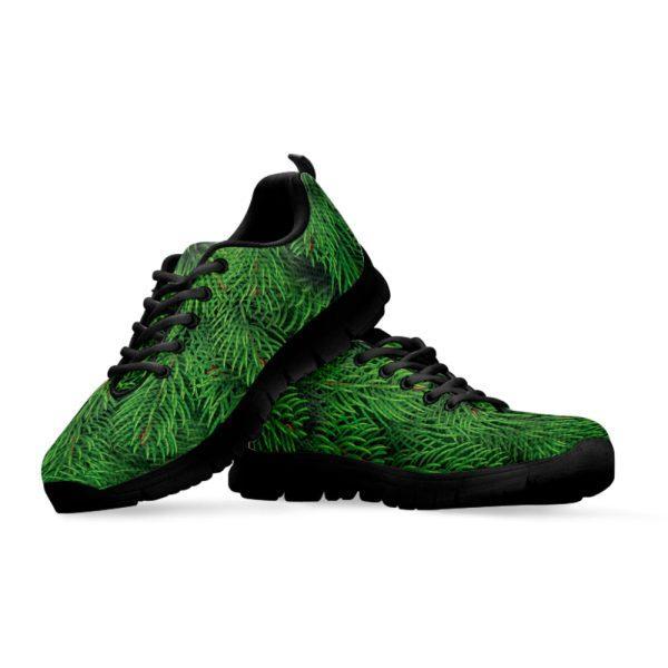 Christmas Sneaker, Christmas Tree Branches Print Running Shoes, Christmas Shoes, Christmas Running Shoes, Christmas Shoes 2023