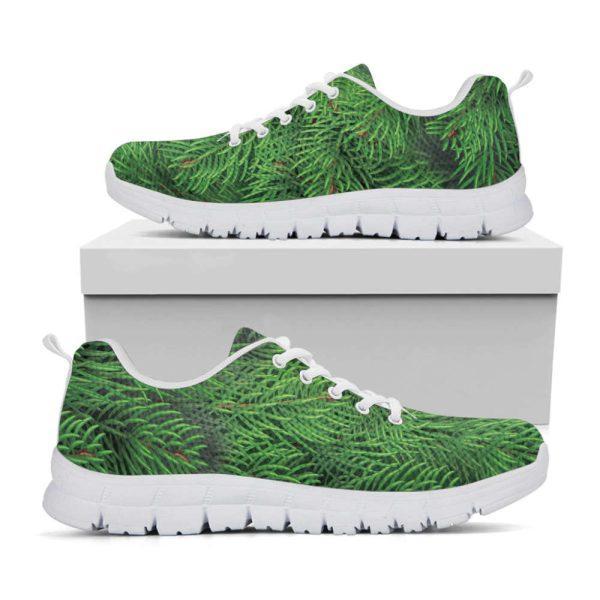 Christmas Sneaker, Christmas Tree Branches Print Running Shoes, Christmas Shoes, Christmas Running Shoes, Christmas Shoes 2023