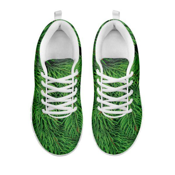 Christmas Sneaker, Christmas Tree Branches Print Running Shoes, Christmas Shoes, Christmas Running Shoes, Christmas Shoes 2023