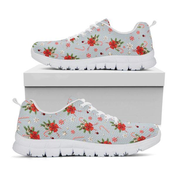 Christmas Sneaker, Christmas Winter Holiday Pattern Print Running Shoes, Christmas Shoes, Christmas Running Shoes, Christmas Shoes 2023