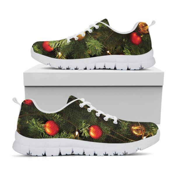 Christmas Sneaker, Decorated Christmas Tree Print Running Shoes, Christmas Shoes, Christmas Running Shoes, Christmas Shoes 2023