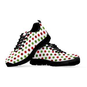 Christmas Sneaker Merry Christmas Polka Dot Pattern Print Running Shoes Christmas Shoes Christmas Running Shoes Christmas Shoes 2023 3 eltlec.jpg